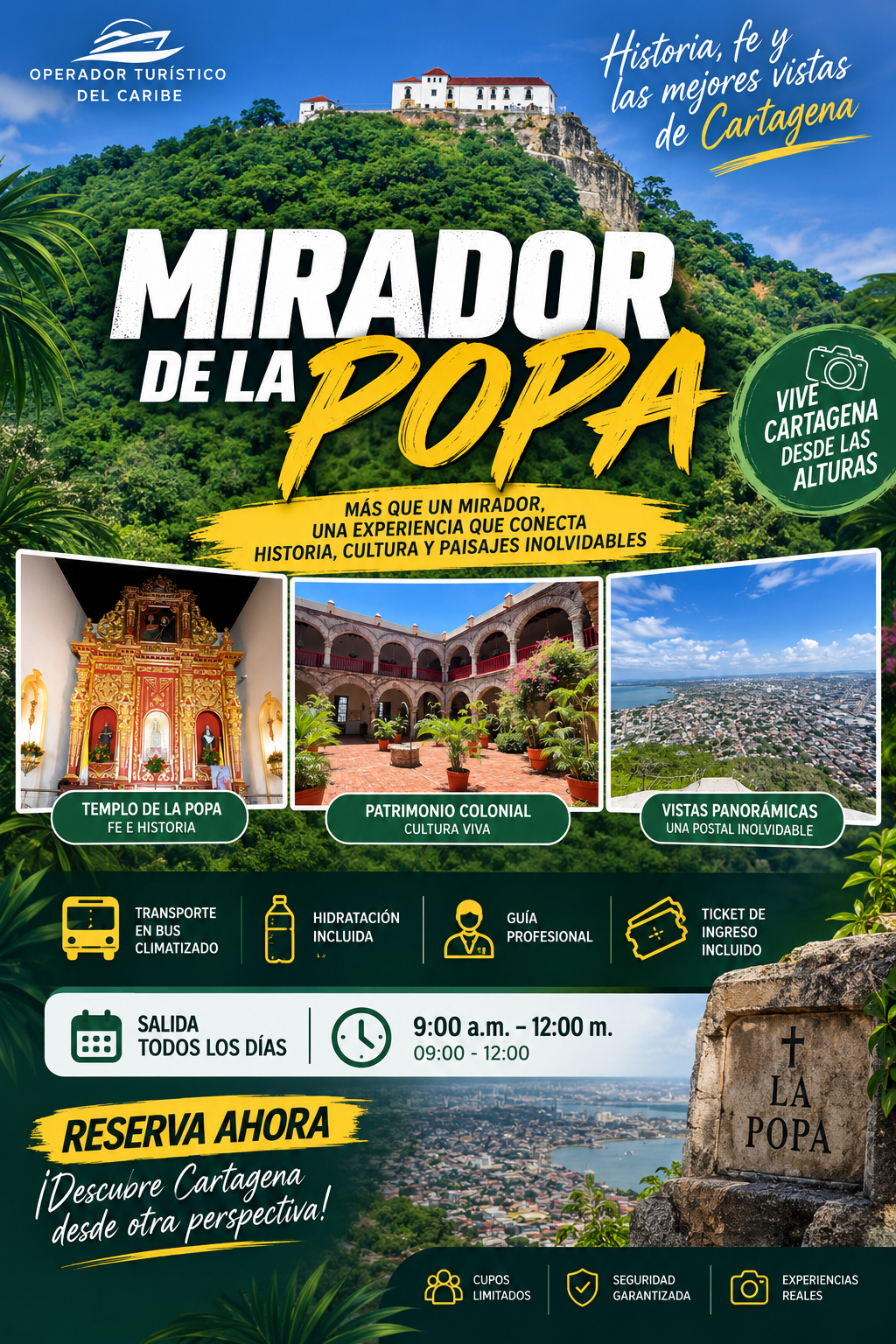 Mirador de La Popa Cartagena tour y visita