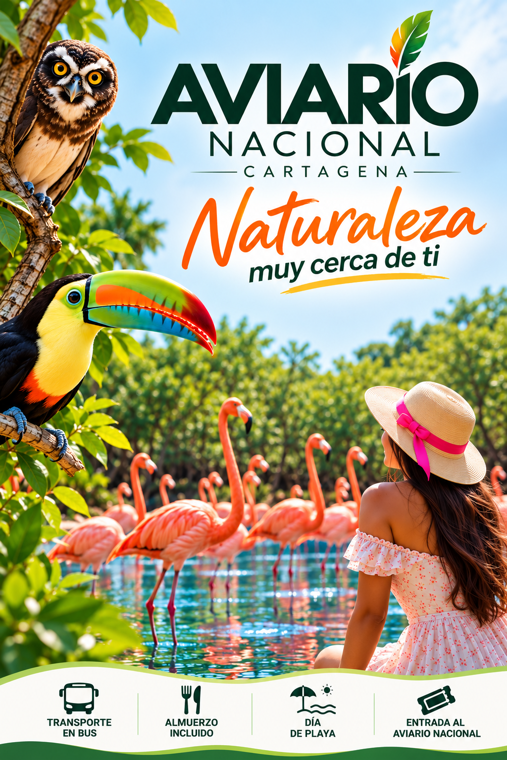 tour al Aviario Nacional desde Cartagena