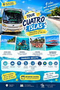 Tour Cuatro Islas Cartagena con Cholón y Barú
