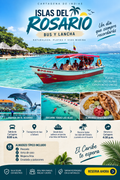 Tour Islas del Rosario desde Cartagena en bus y lancha