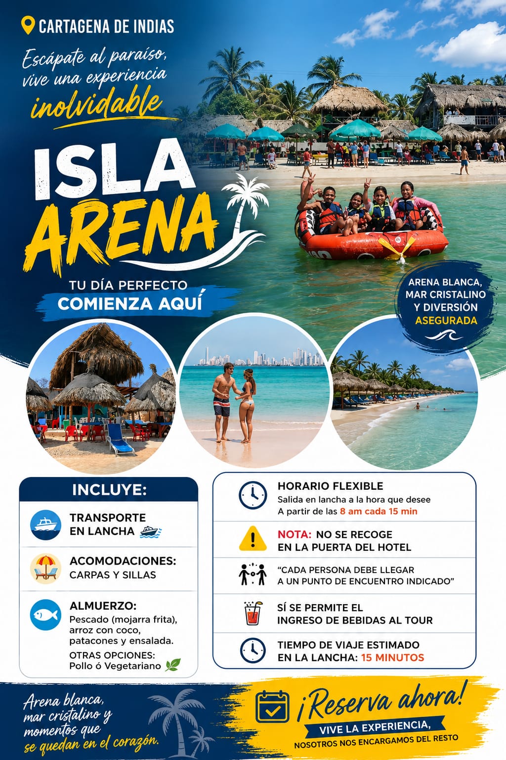 Isla Arena Cartagena | Tour a Tierra Bomba